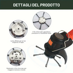 La testa del tosaerba ha 6 bordi in acciaio inossidabile 🌱