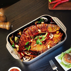 Vassoio Di Cottura In Acciaio Inox SUS304 Per Pentole Calde, Pesce Al Vapore, Cottura Al Forno E Conservazione Degli Alimenti