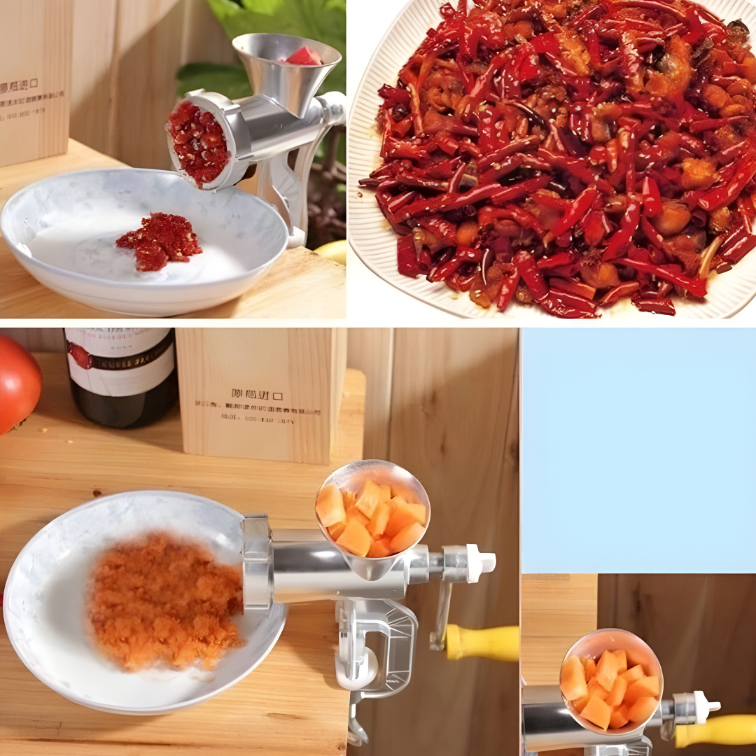 ⚡ Tritacarne manuale domestico con insaccatore per salsicce, compatto e pratico