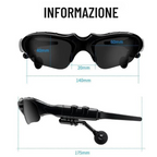 Occhiali da sole Bluetooth, auricolari per occhiali da musica