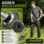 Disco in Filo d’Acciaio per Decespugliatore — Taglio a 360° | Compatibilità Universale