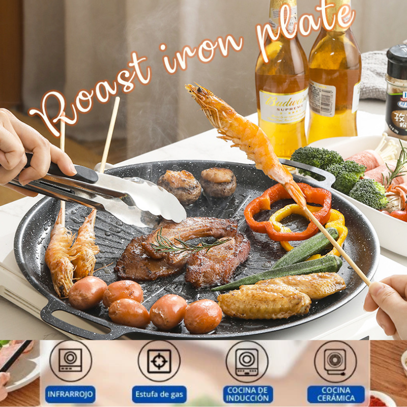 ⚡ Padella grill universale per fornelli a gas, piani a induzione e fiamma libera