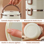 Set di scatola per il pranzo a 2 livelli con borsa termica Lucky Box