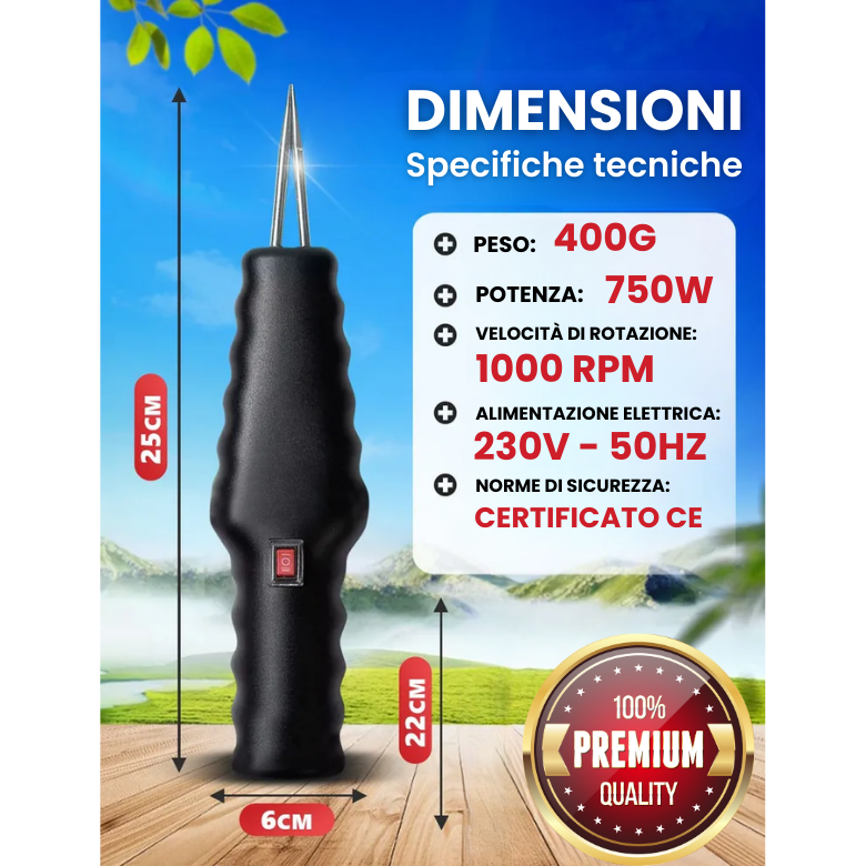 🇮🇹 Spiumatrice elettrica portatile ad alta potenza