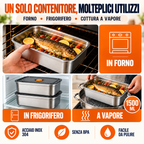 ✨ Prendi 12, Paghi 6 | Contenitore per alimenti sottovuoto in acciaio inossidabile 316L (Grande capacità)