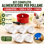 ⚡ KIT MANGIATOIA ANTISPRECO PER POLLAME