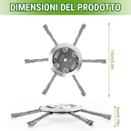 🇮🇹 La testina del tagliabordi ha 6 bordi in acciaio inossidabile (accessori inclusi)