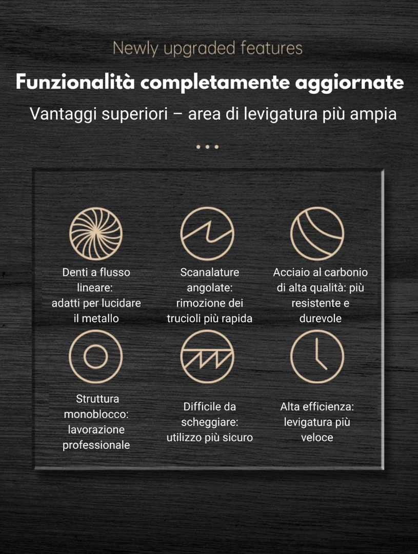 ⚡ DISCO ABRASIVO SUPERFICIE INCLINATA – PIÙ RESISTENTE, PIÙ AFFILATO, LEVIGATURA 3 VOLTE PIÙ RAPIDA