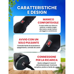 🇮🇹 Macchina per la rimozione delle piume di pollame ad alta potenza, portatile con caricatore rapido