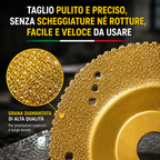 ✨ Disco diamantato 5 in 1 – Taglia, leviga e modella in pochi secondi