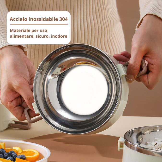 Set di scatola per il pranzo a 2 livelli con borsa termica Lucky Box