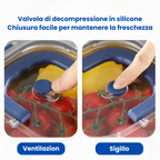 Grande scatola per alimenti in acciaio inossidabile 316 con capacità di 1800 ml