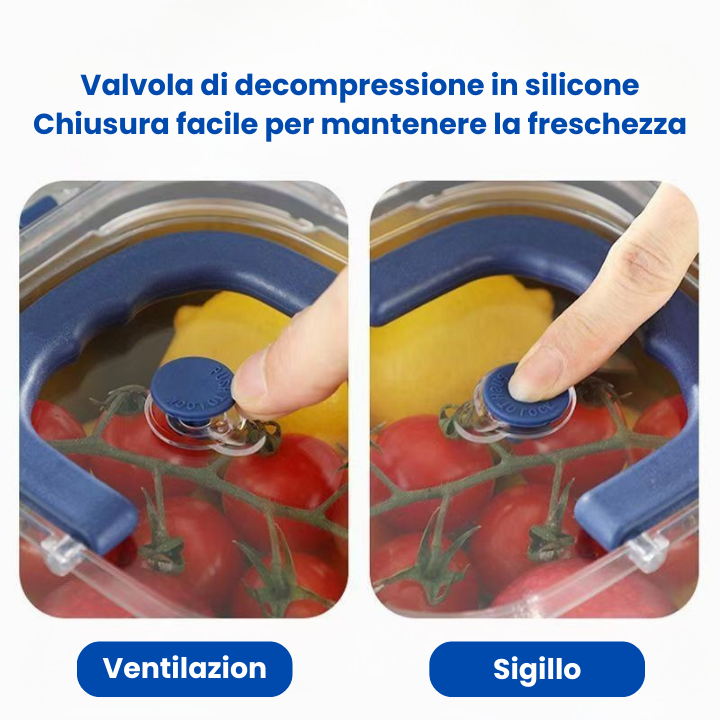 Grande scatola per alimenti in acciaio inossidabile 316 con capacità di 1800 ml