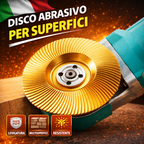 ⚡ DISCO ABRASIVO SUPERFICIE INCLINATA – PIÙ RESISTENTE, PIÙ AFFILATO, LEVIGATURA 3 VOLTE PIÙ RAPIDA