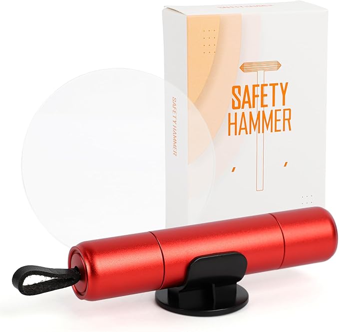 Strumento di fuga rapida per rompere il finestrino dell'auto