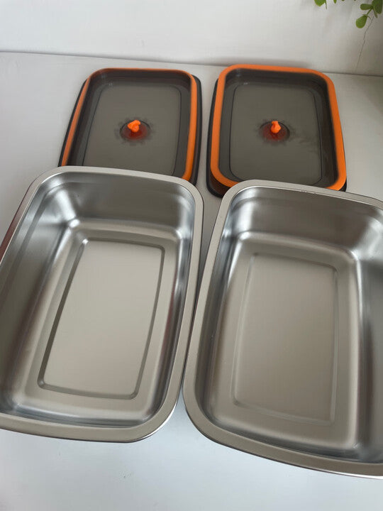 🇮🇹 (Prendi 6+3 gratis) Scatola ermetica in acciaio inox tedesco 316 per conservare gli alimenti