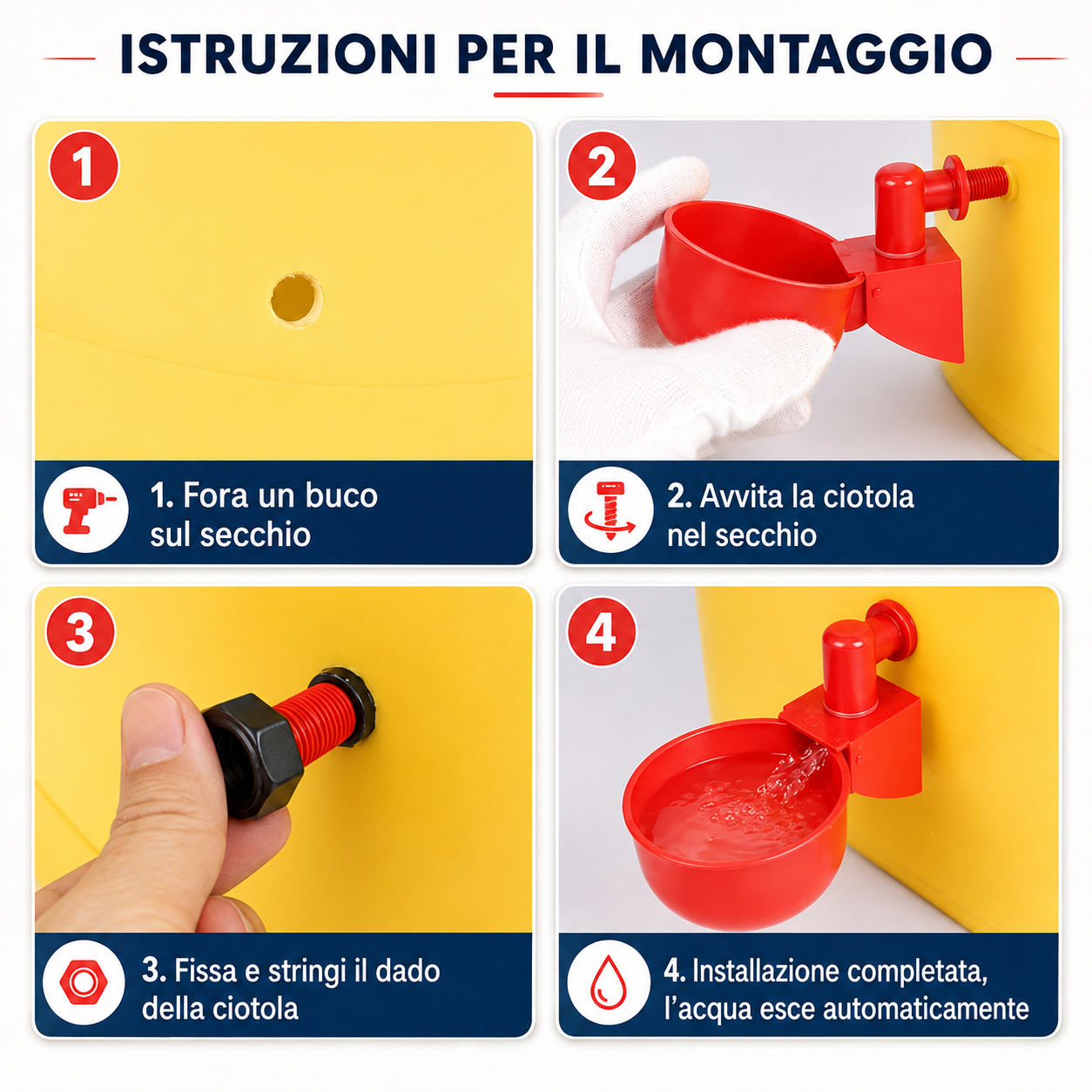 🐓 Abbeveratoio Automatico per Pollame – Acqua Sempre Pulita, Meno Sprechi e Meno Lavoro