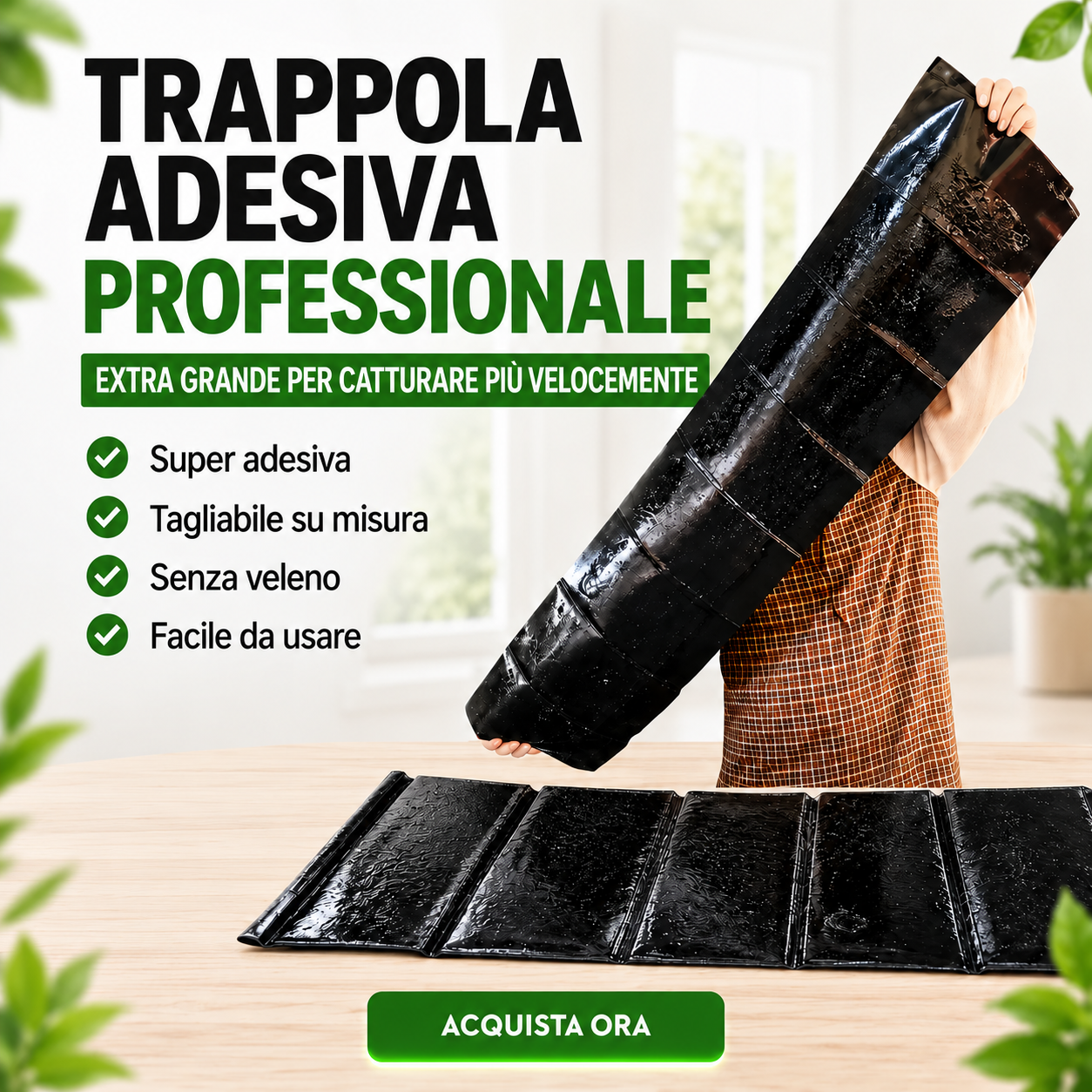 Trappola Adesiva Extra Large per Topi e Insetti