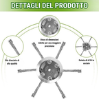 💥Testina Tagliaerba 6 Fili Acciaio Inossidabile — Anti-Blocco