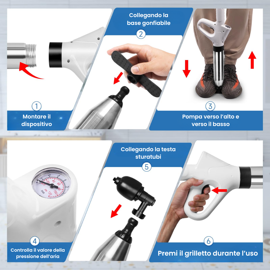 Sbloccatore Di Scarichi Ad Alta Pressione Ultra Burst (L)