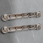 Supporti in acciaio inox con 5 ganci, comodi e capaci di sostenere fino a 20 kg (LTT)