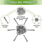 🇮🇹 La testina del tagliabordi ha 6 bordi in acciaio inossidabile (accessori inclusi)