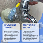 Colla AB per Riparazioni Metalliche Multiuso - La Soluzione Perfetta per Crepe, Perdite e Danni ai Metalli