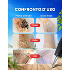 🇮🇹 Macchina per la rimozione delle piume di pollame ad alta potenza, portatile con caricatore rapido