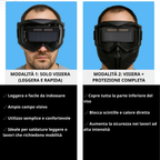 Maschera Da Saldatura Con Oscuramento Automatico 0,1 Ms – Smontabile In 2 Parti, Protezione Totale