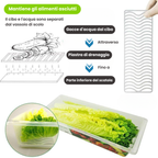 Foody™ Box – Set di 4 scatole per alimenti, senza BPA, mantiene la freschezza, adatto a frigorifero e microonde