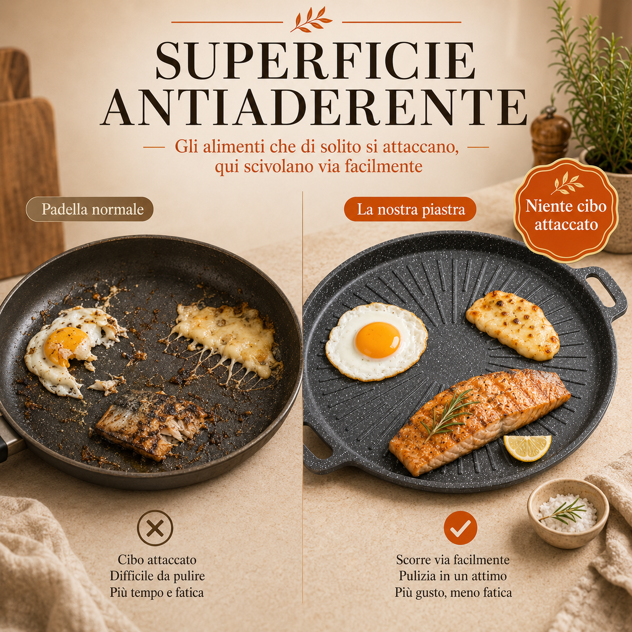 Padella Antiaderente in Pietra Maifan 6 Strati – Senza PFOA | Tutti i Piani Cottura