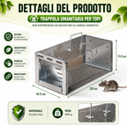 BestSeller™ - Gabbia Trappola Umana Per Topi, Mouse E Scoiattoli Vivi