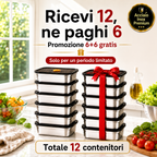 🎁 Prendi 12, Paghi 6 | Contenitore Ermetico Inox 316L