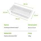 Foody™ Box – Set di 4 scatole per alimenti, senza BPA, mantiene la freschezza, adatto a frigorifero e microonde