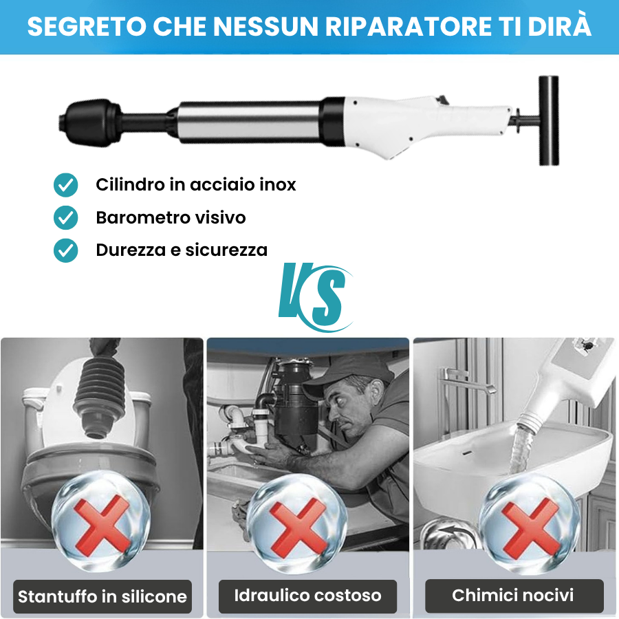 Sbloccatore Di Scarichi Ad Alta Pressione Ultra Burst (L)