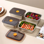 🇮🇹 Contenitori per alimenti in acciaio inossidabile Tedesco 316 con coperchio sottovuoto