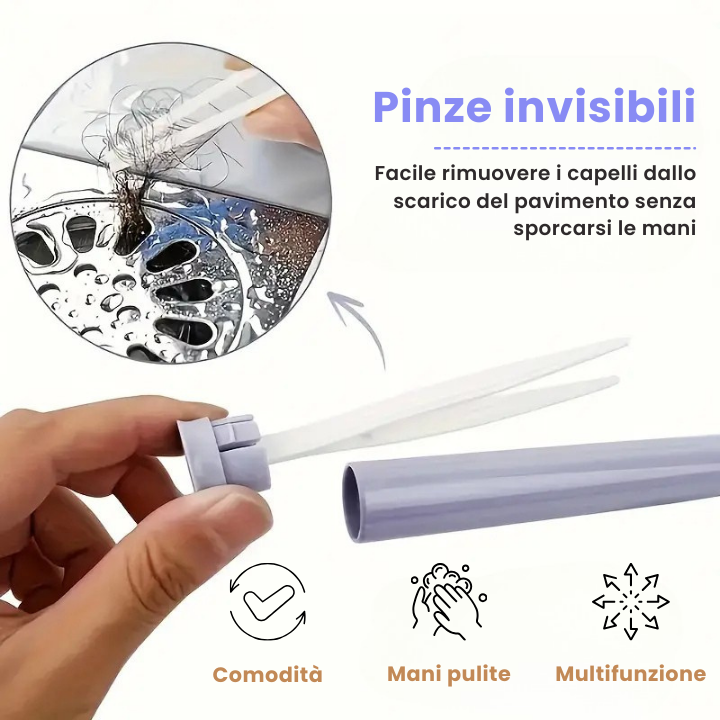 Mop con Cambio del Panno, Design del Manico a Spinta-Tiro con Asciugamano Monouso (LTT)