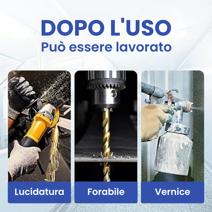 Colla AB per Riparazioni Metalliche Multiuso - La Soluzione Perfetta per Crepe, Perdite e Danni ai Metalli