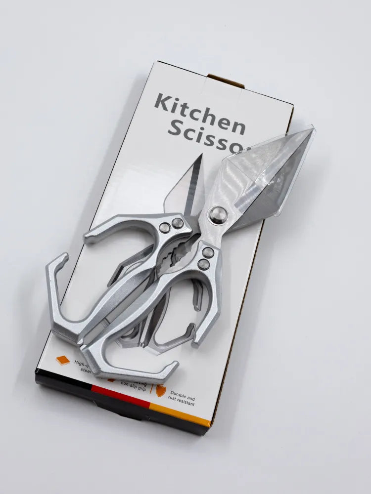 Grandi forbici con lama a forma di diamante, realizzate in solido acciaio inossidabile importato dalla Germania