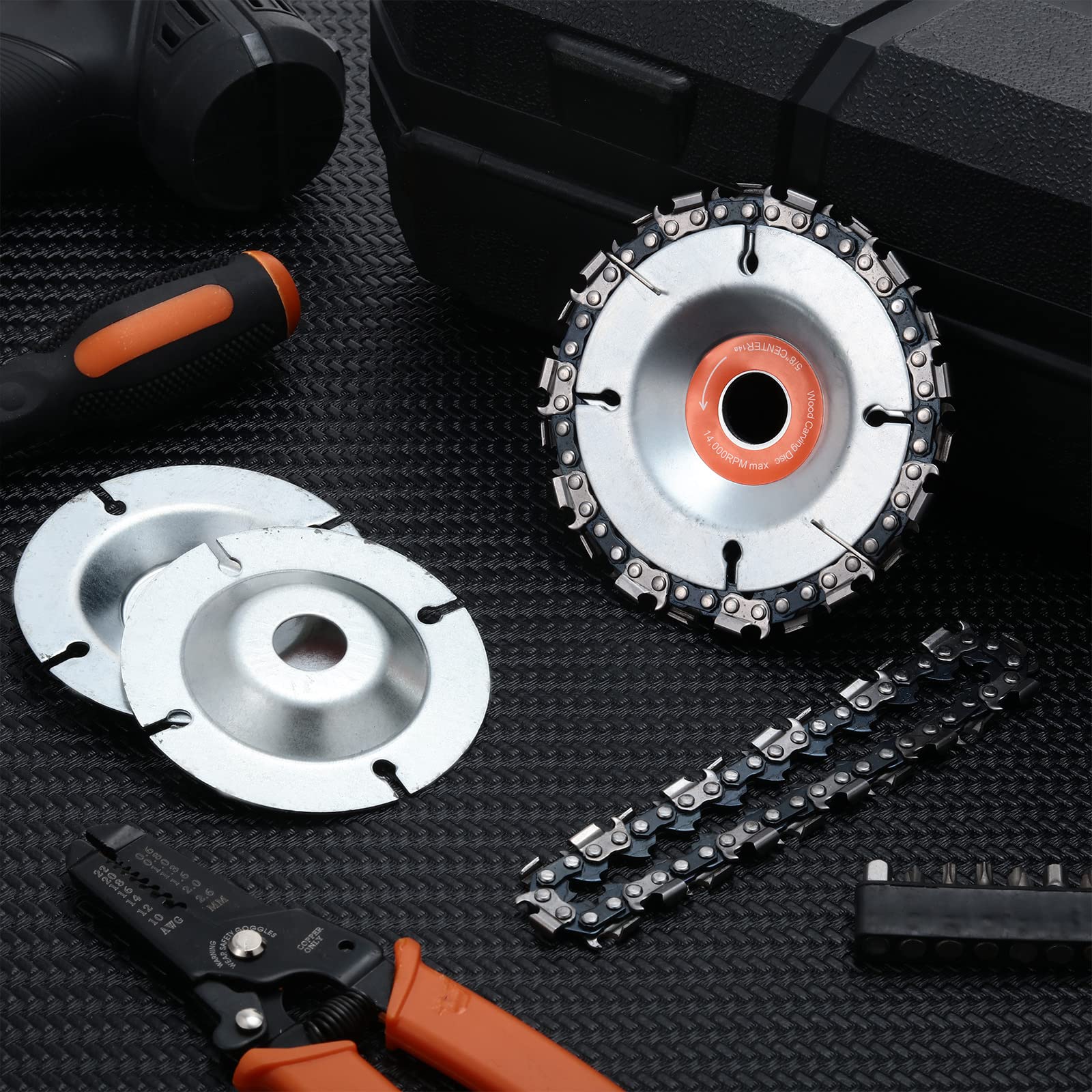 SawDisc™ - Lama Per Sega Da Intaglio Per Smerigliatrice Angolare, Disco Per Smerigliatrice Angolare A Catena Da 7 Pollici