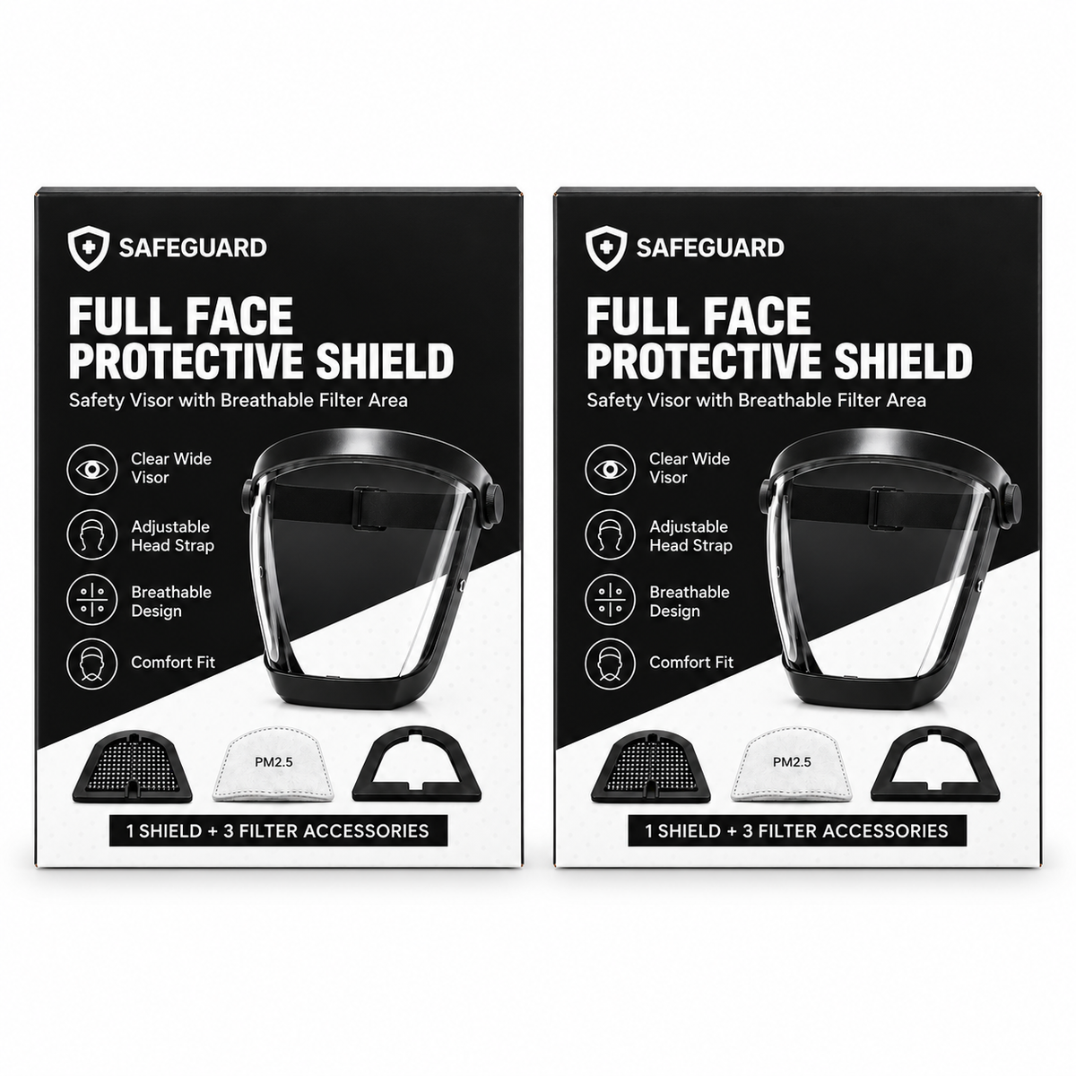 🎁 3 FILTRI IN OMAGGIO | Maschera integrale di protezione, conforme agli standard UE dei materiali antiurto