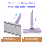 Mop con Cambio del Panno, Design del Manico a Spinta-Tiro con Asciugamano Monouso (LTT)