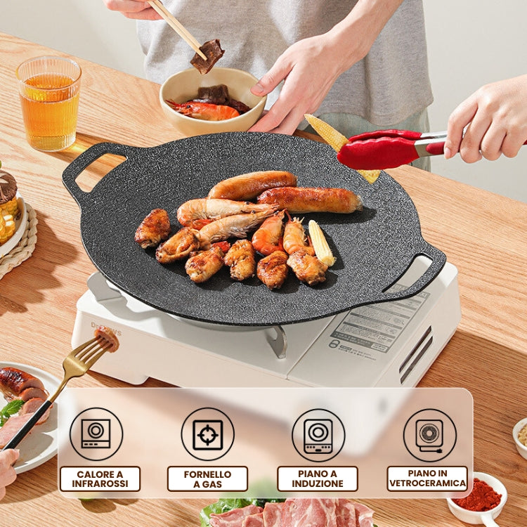 ⚡ Padella in pietra Maifan antiaderente a 6 strati compatibile con induzione IH