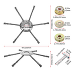 La testa del tosaerba ha 6 bordi in acciaio inossidabile 🌱