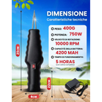 🇮🇹 Macchina per la rimozione delle piume di pollame ad alta potenza, portatile con caricatore rapido