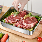 Scatola per alimenti in acciaio inossidabile S304 (22 x 15 x 6 cm)