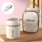 Contenitore per alimenti isolato in acciaio inossidabile da 600 ml con coperchio