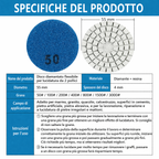 Disco Lucidante Diamantato ad Acqua 2 Pollici (5cm) – Tampone Morbido per Pietra e Giada, Compatibile con Smerigliatrice Angolare