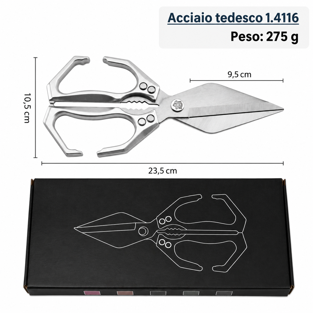 Forbici da Cucina Lama a Diamante