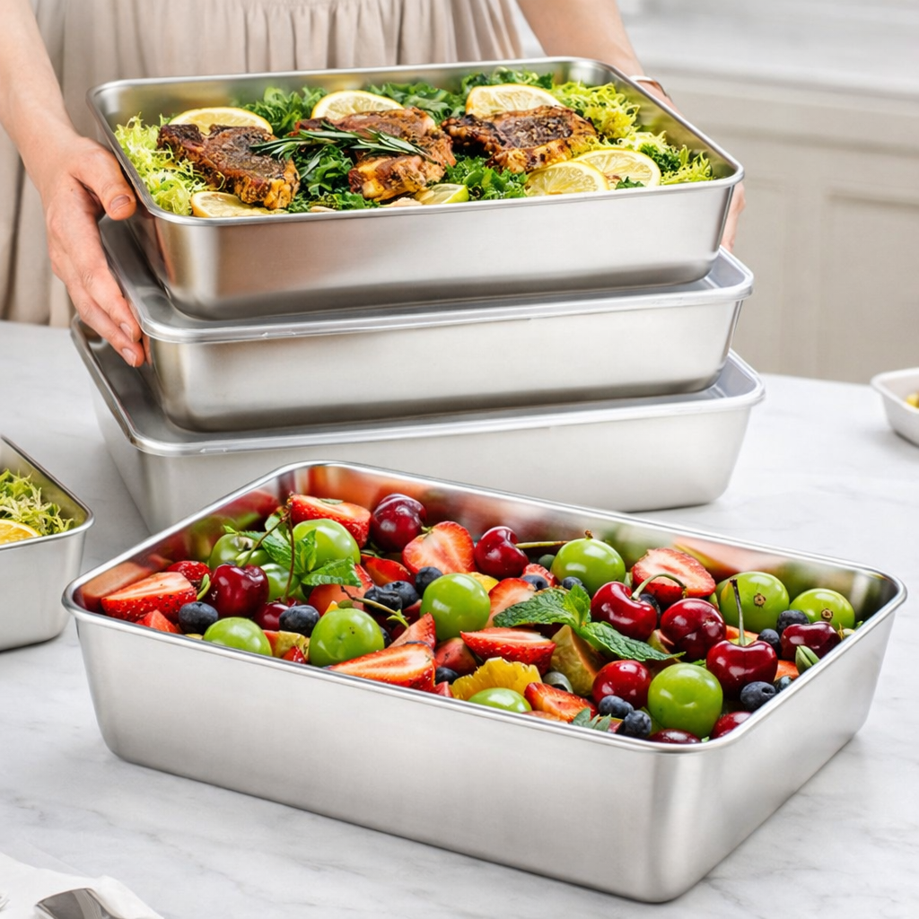 🇮🇹 (6 +🎁3 GRATIS) Scatola in acciaio inox 304 per alimenti - 2000ML